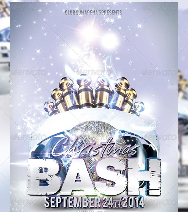 Best Christmas Bash Party Flyer Template