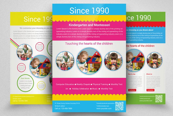 Best Kindergarten Daycare Flyer Templates
