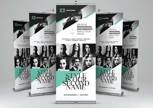 Best Photography Roll-Up Banner PSD