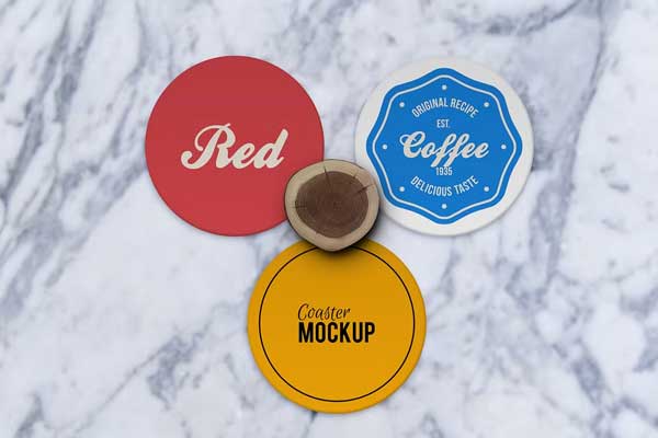 Best Round Coaster Mockup