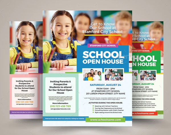Best School Open House Flyer Template