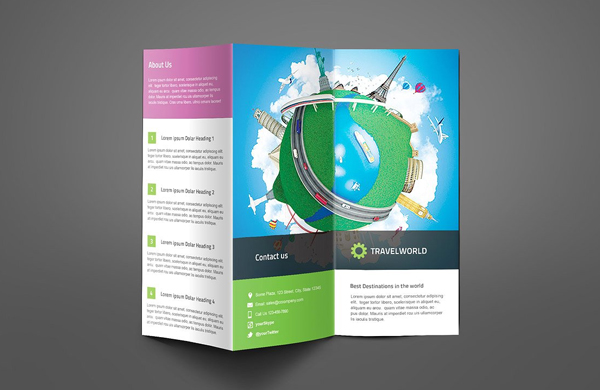 Best Travel Company Trifold Brochure