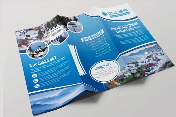Best Travel Tour Trifold Brochure Template