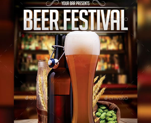 Best Winter Beer Festival Celebration Flyer Template