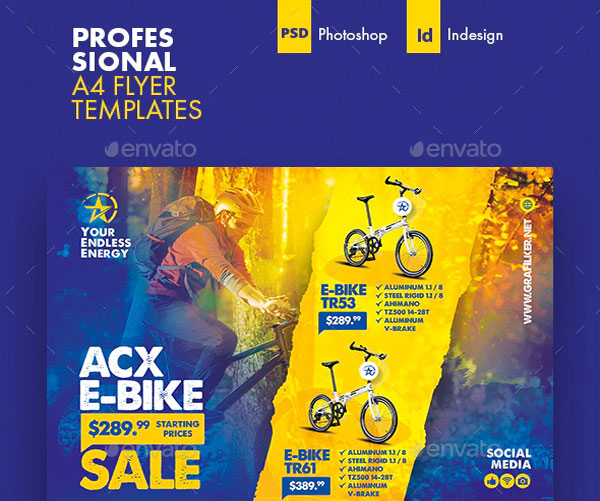 Bicyle Sales Flyer Templates