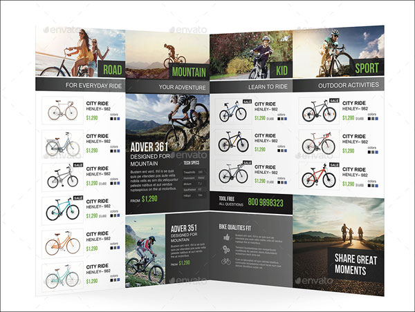 Bike Rental Shop Bi-fold Brochure