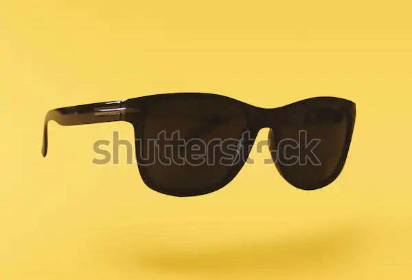 Black Classic Sunglasses Mockup