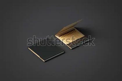 Black Promo Matches Book Mock up