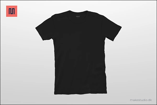 Black T-shirt - Mockup template