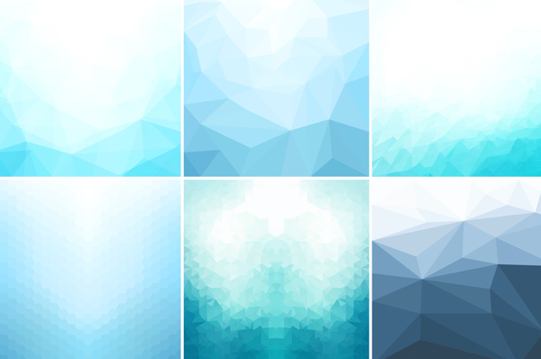 Blue Abstract Geometric Backgrounds