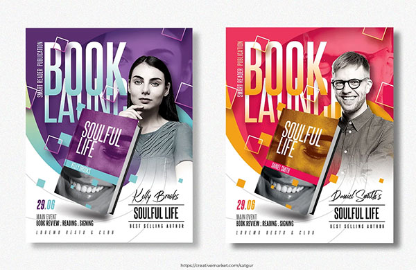 Book Launch Flyer Templates
