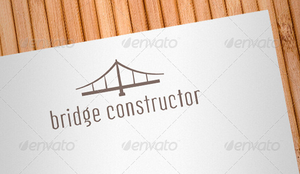 Bridge Constructor Company Logo Template