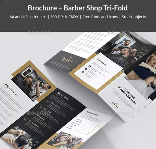 Brochure – Barber Shop Tri-Fold