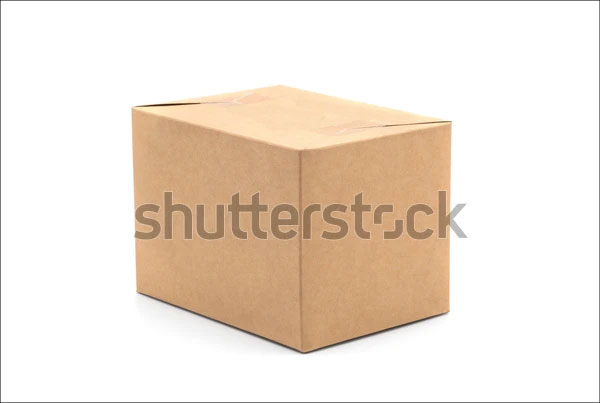 Brown Carton Box Mockups