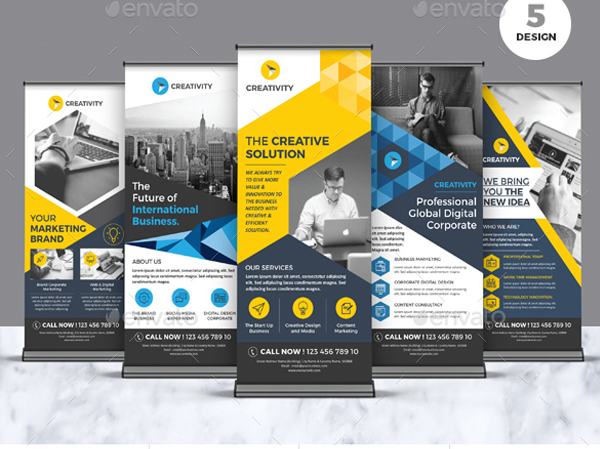 Business Advertising Roll Up Banners