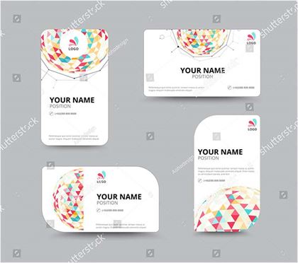 Business Geometry Low Polygon Business Card