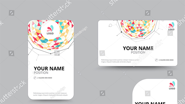 Business Geometry Low Polygon Business Card