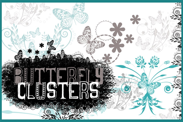 Butterfly Clusters Photoshop Brushes