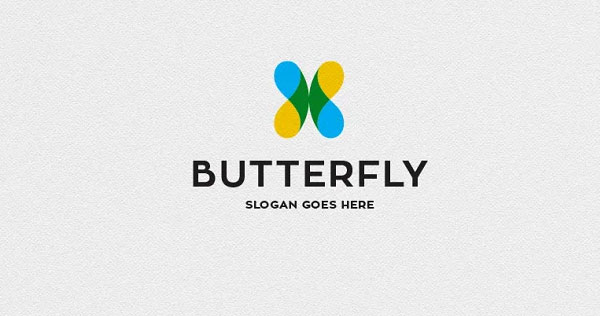 Butterfly Letter X Logo Template