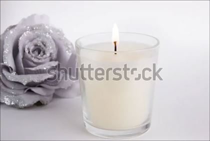 Candle In Glass Mockup