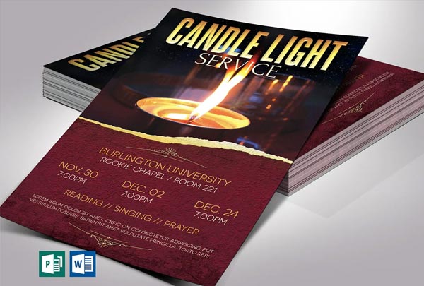 Candle Light Flyer Template