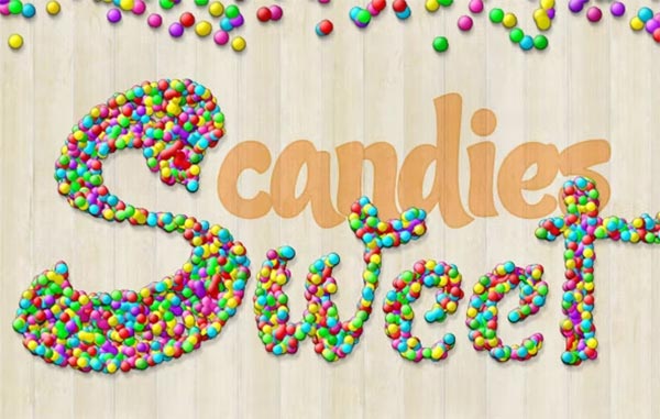 Candy Text Creator - Photoshop Actions