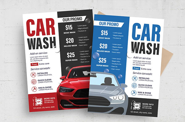 Car Wash Printable Flyer