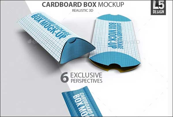Cardboard Package Box Mock-Up