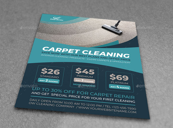 Carpet Cleaning Services Flyer Template