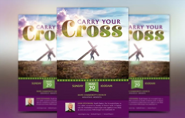 Carry Cross Flyer Template
