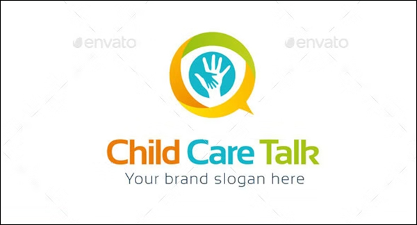 Child Care Talk Logo Template