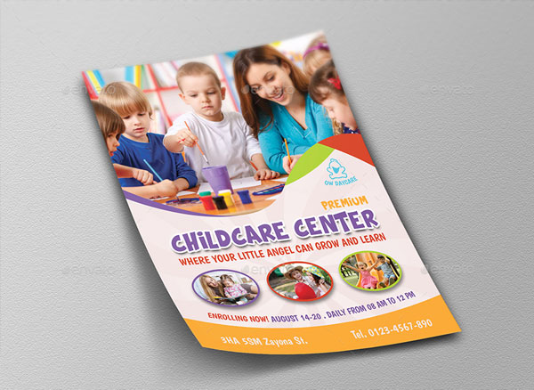 Childcare Daycare Children Flyer Template