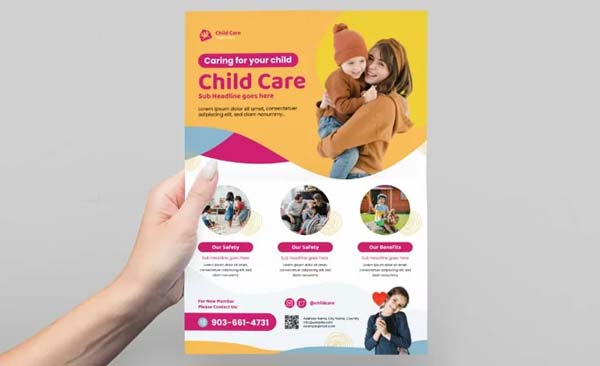Children or Daycare Flyer Template