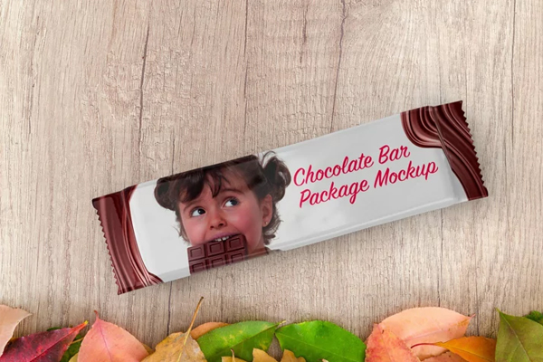 Chocolate Bar Package Mockup