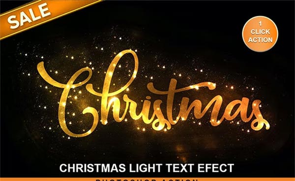 Christmas Text Effect Photoshop Action