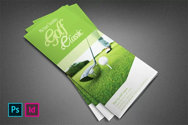 Classic Golf Event Trifold Brochure