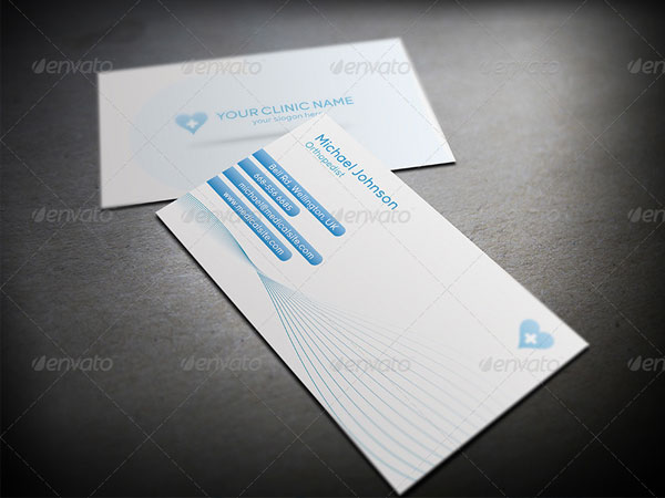 Clean Medical Business Cards