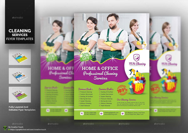 Cleaning Services Flyer Design
