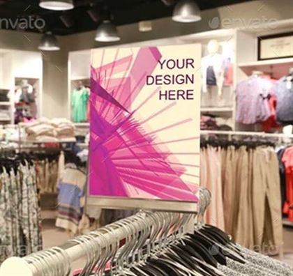 Clothing Store Posters Tags Mockups