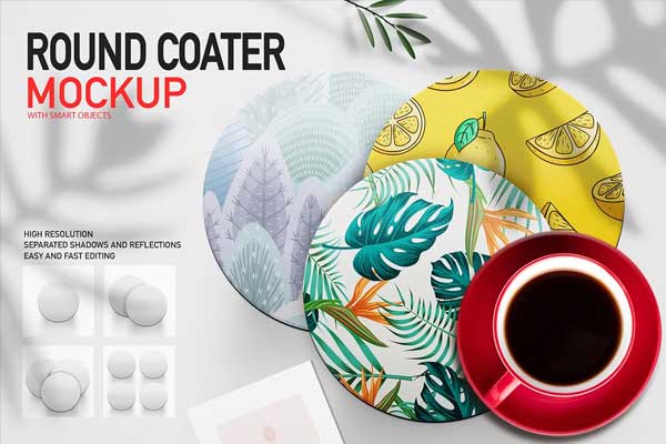 Coaster Mockup Set
