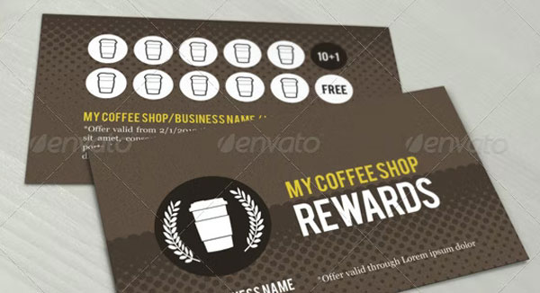 Coffee Loyalty Card Template