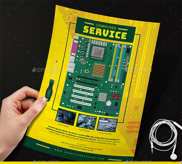 Computer Service Flyer Template