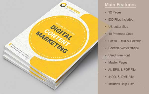 Content Marketing Plan Brochure Template