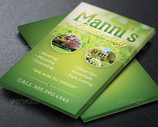 Cool Landscaping Business Card Template