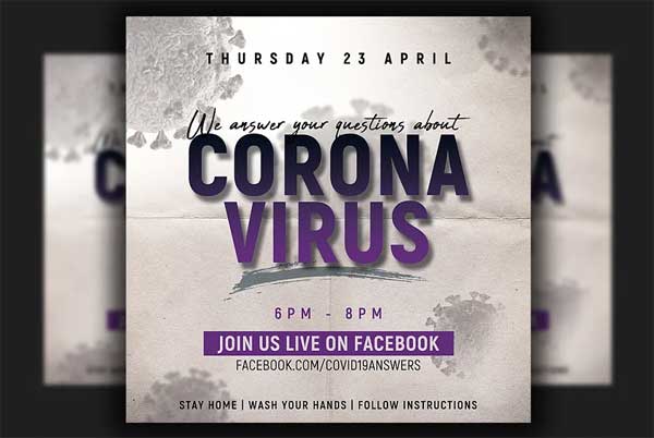 Coronavirus Event Flyer Template