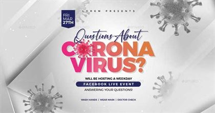 Coronavirus Live Event Flyer and Banner Template