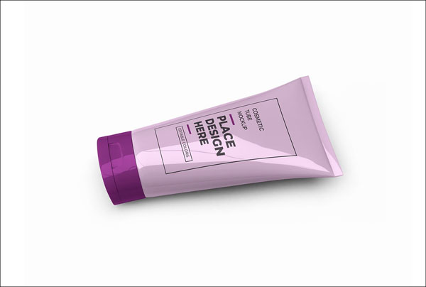 Cosmetic Cream Tube Packaging 3D