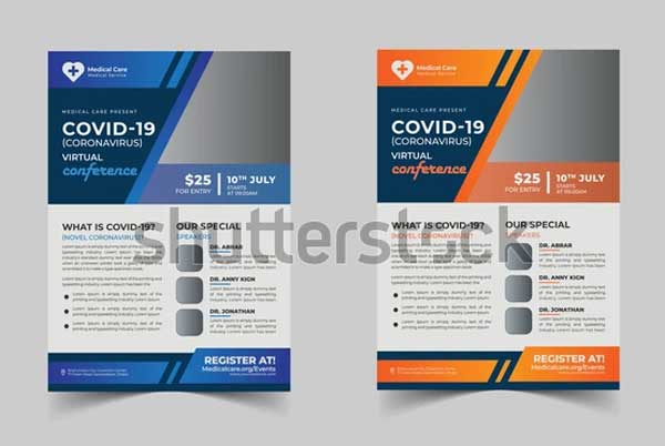 Covid 19 Virtual Conference Flyer Template