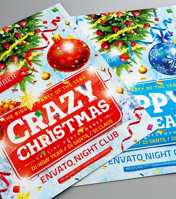 Crazy Christmas Flyer Template