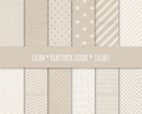 Cream Kraft Paper Texture Seamless Patterns